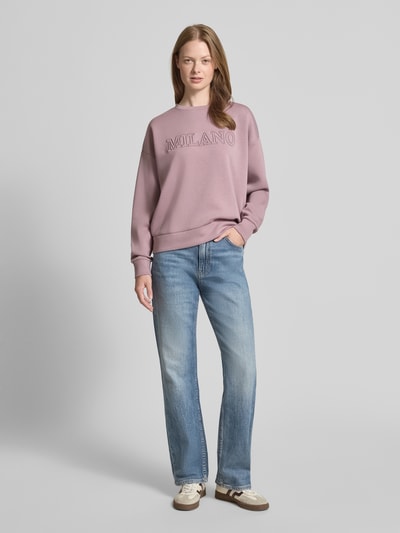 VILA Sweatshirt mit Rundhalsausschnitt Modell 'REFLECT' Mauve 1