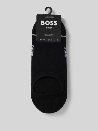 BOSS Sneakersocken mit Label-Detail Modell 'Iconic' im 2er-Pack Black 3