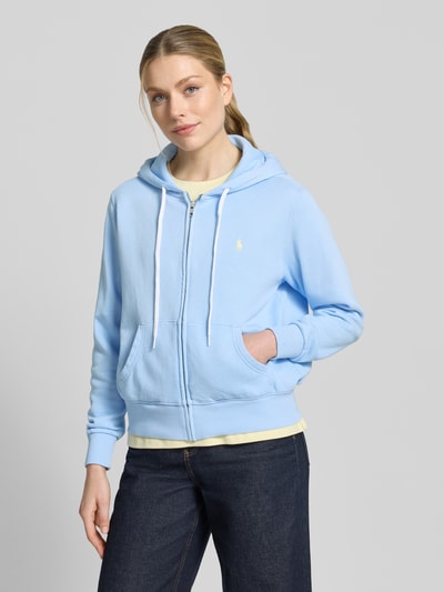 Polo Ralph Lauren Regular Fit Sweatjacke aus Baumwoll-Mix Hellblau 4