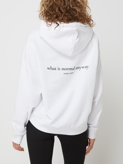 YOUNG POETS SOCIETY Hoodie mit Message Modell 'Anyway Mia' Weiss 5