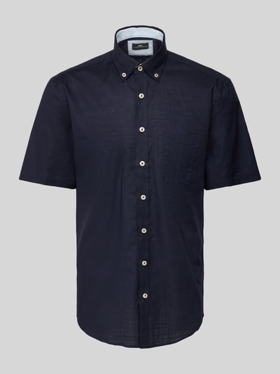 Fynch-Hatton Freizeithemd mit Knopfleiste Marine 2