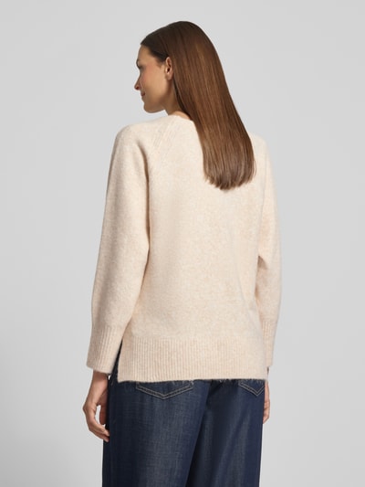 FREE/QUENT Strickpullover mit Rundhalsausschnitt Modell 'Grsevalin' Beige 5