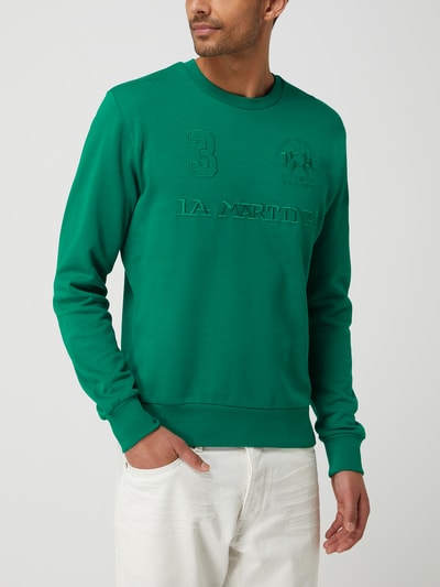 La Martina Sweatshirt mit Logo  Gruen 4