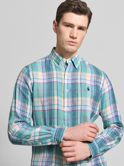 Polo Ralph Lauren Regular Fit Freizeithemd aus reinem Leinen Gruen 3