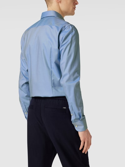 BOSS Slim fit zakelijk overhemd met stretch Bleu - 5