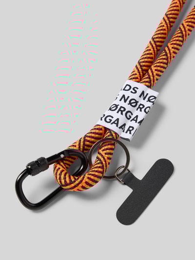 MADS NØRGAARD Schlüsselanhänger mit Label-Detail Dunkelorange 2
