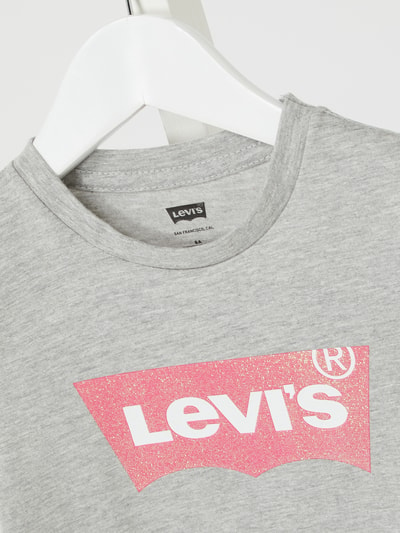 Levi’s® Kids T-shirt z nadrukiem z logo Jasnoszary melanż 2