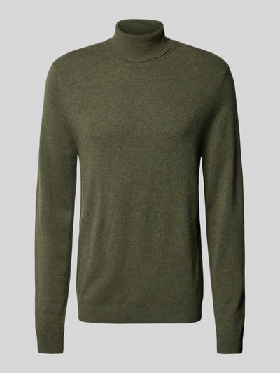 MCNEAL Strickpullover mit Rollkragen Khaki Melange 2