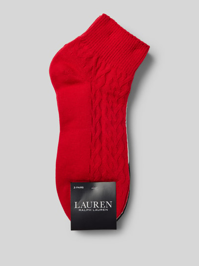 Lauren Ralph Lauren Sneakersocken mit Label-Detail Modell 'AARON' im 3er-Pack Black 3