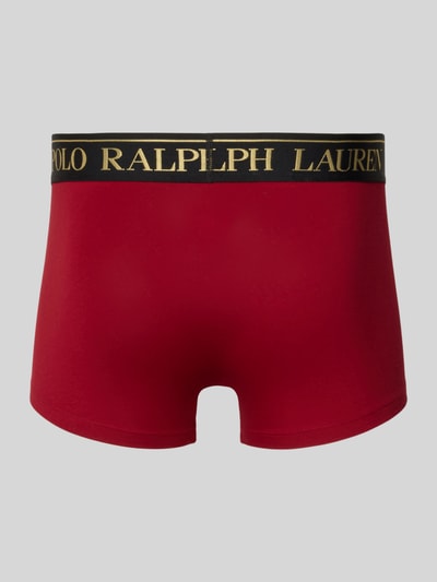 Polo Ralph Lauren Underwear Trunks mit elastischem Logo-Bund im 2er-Pack Rot 3