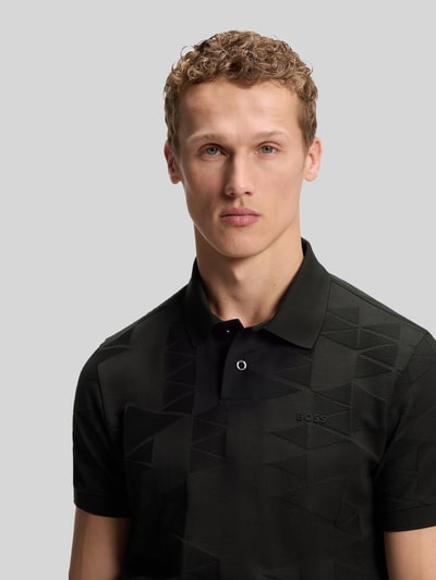 BOSS Green Koszulka polo krój regular fit model 'PL_NETWORK JQ PIRAX' Czarny 3