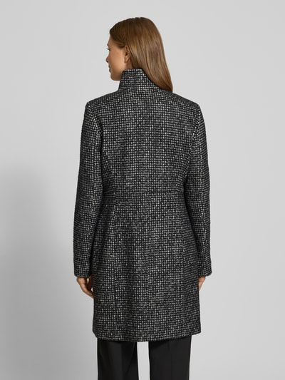 Fuchs Schmitt Lange jas met opstaande kraag en knoopsluiting Zwart - 5