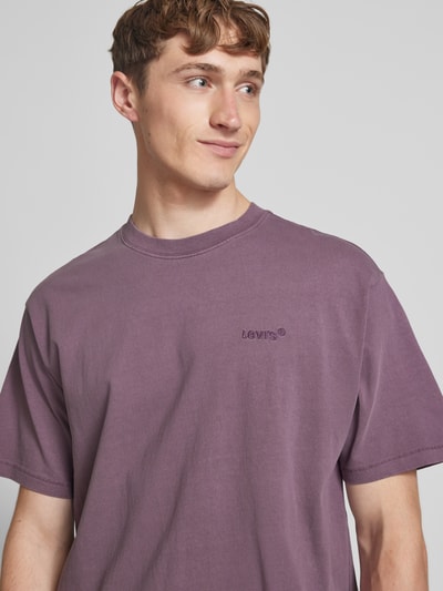 Levi's® T-Shirt mit Label-Stitching Pflaume 3