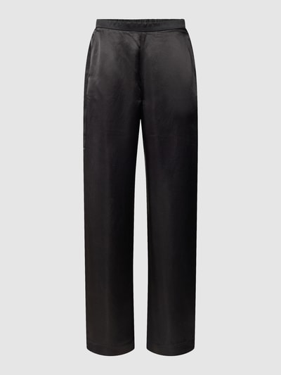 MaxMara Leisure Broek in glanzende look, model 'FISCHIO' Zwart - 2