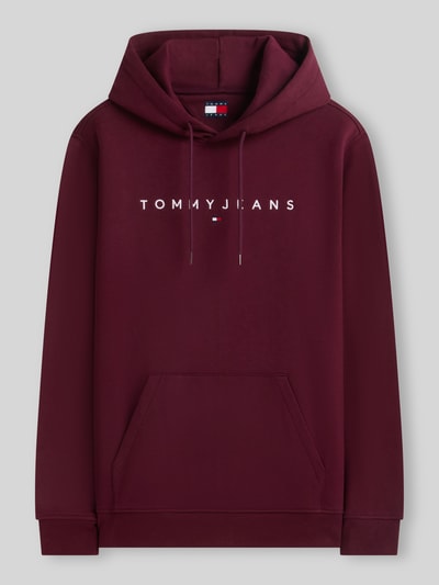 Tommy Jeans Regular fit hoodie met logo-opschrift Bordeaux - 2