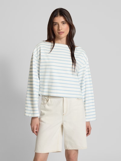 Polo Ralph Lauren Korte gebreide pullover met boothals Lichtblauw - 4