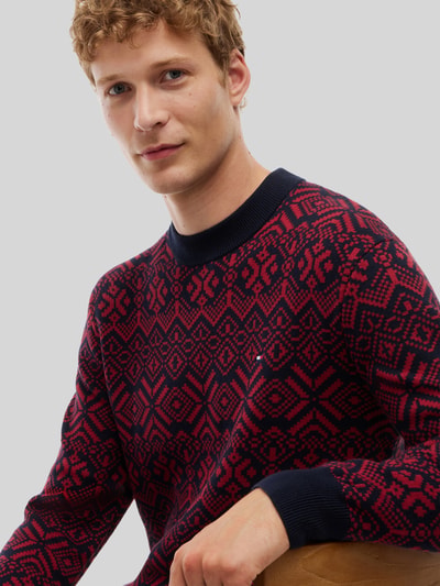 Tommy Hilfiger Pullover mit Logo-Detail Rot 3