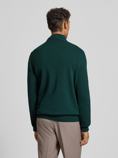 Gant Regular Fit Pullover mit Strick-Optik aus reiner Lammwolle Dunkelgruen 5