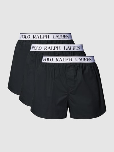 Polo Ralph Lauren Underwear Bokserki z elastycznym paskiem z logo w zestawie 3 szt. Czarny 1