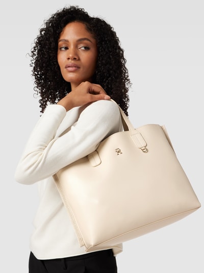 Tommy Hilfiger Shopper met labelapplicatie Ecru - 1