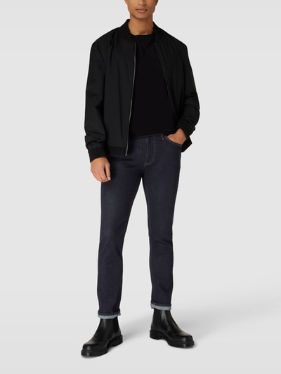 Marc O'Polo Slim Fit Jeans mit Kontrastnähten Modell 'Sjöbo' Dunkelblau 1