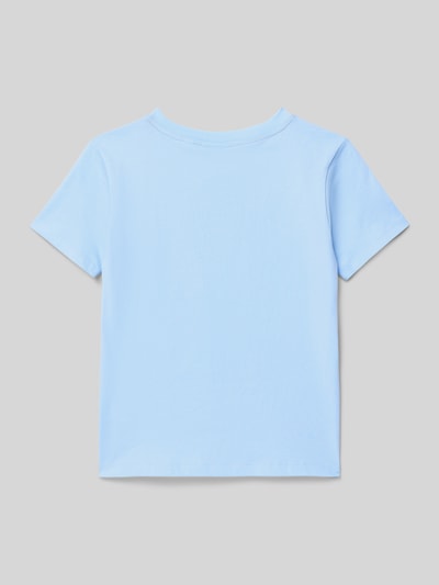 Lacoste Regular fit T-shirt van puur katoen, model 'CORE TEE' Bleu - 3