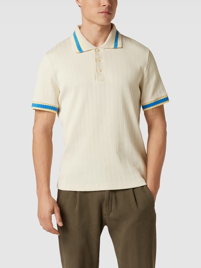 Gant Poloshirt mit Strukturmuster Offwhite 4