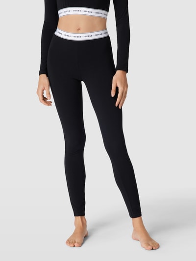 Guess Legging met logo in band, model 'CARRIE LEGGINGS' Zwart - 4