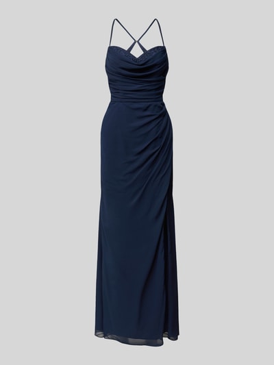 Laona Abendkleid mit Herz-Ausschnitt Dunkelblau 2