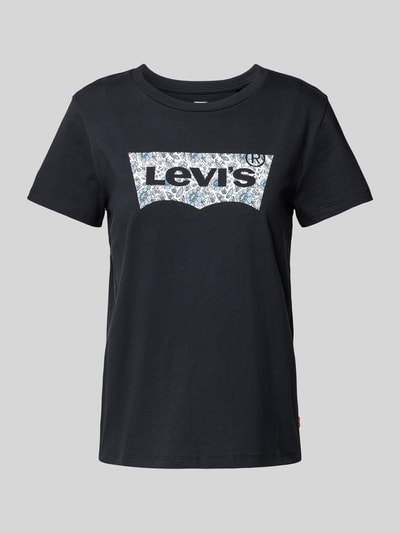 Levi's® T-shirt met ronde hals, model 'THE PERFECT TEE ANANDA' Zwart - 2