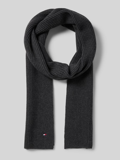 Tommy Hilfiger Sjaal van een mix van katoen en kasjmier Antraciet - 1