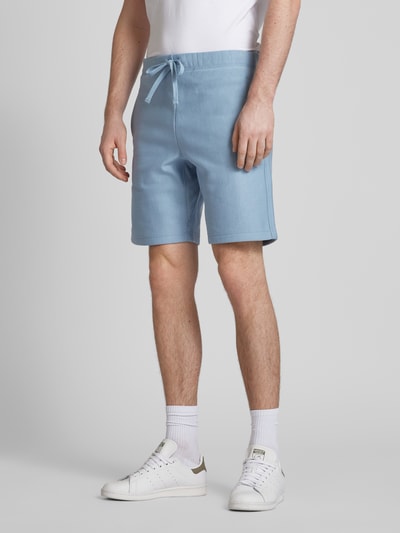 Carhartt Work In Progress Regular Fit Sweatshorts mit Label-Stitching Eisblau 4