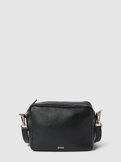 BOSS Handtasche aus Rindsleder in unifarbenem Design Black 2