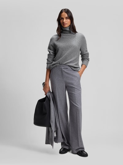 BOSS Regular Fit Turtleneck aus Wolle Kaschmir mit Rollkragen Hellgrau 1