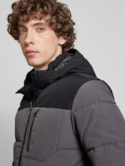 Jack & Jones Steppjacke mit Reißverschlusstaschen Modell 'OTTO' Anthrazit 3