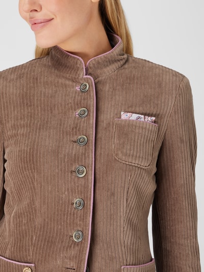 WHITE LABEL Blazer van corduroy Taupe - 3