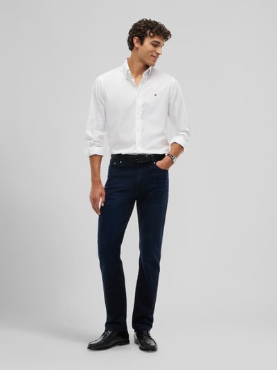 Tommy Hilfiger Straight Fit Jeans aus Baumwoll-Mix Modell 'DENTON SLIM' Dunkelblau 1