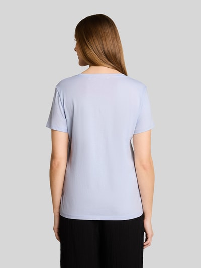Tom Tailor Denim regular fit T-shirt van puur katoen Lichtblauw - 5