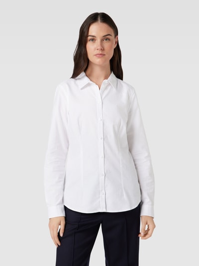 Montego Bluzka koszulowa w jednolitym kolorze Biały 4