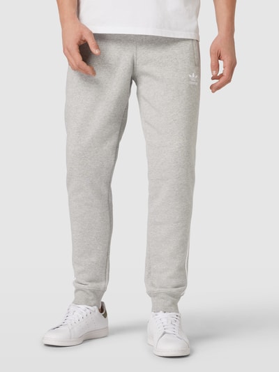 adidas Originals Sweatpants mit Logo-Stitching Hellgrau Melange 4