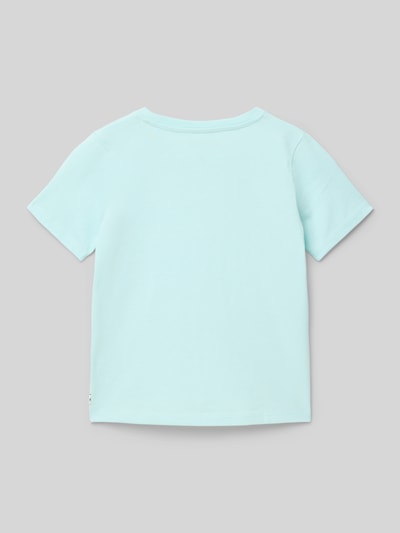 Tom Tailor Regular Fit T-Shirt aus reiner Baumwolle Bleu 3