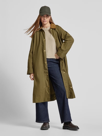 Barbour Mantel mit Umlegekragen Modell 'ETTIE' Oliv 1