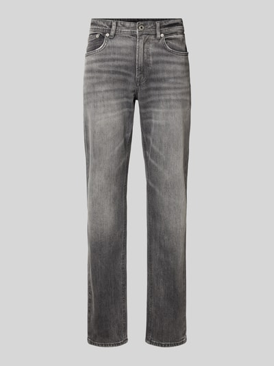 Pepe Jeans Regular Fit Tapered Jeans aus Baumwoll-Mix Modell 'CASH' Dunkelgrau 2