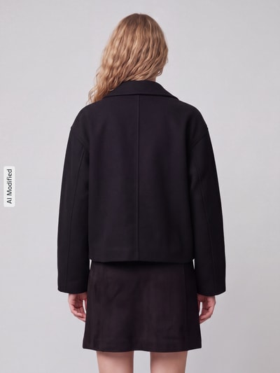 VERO MODA Trenchcoat mit doppelreihiger Knopfleiste Black 5