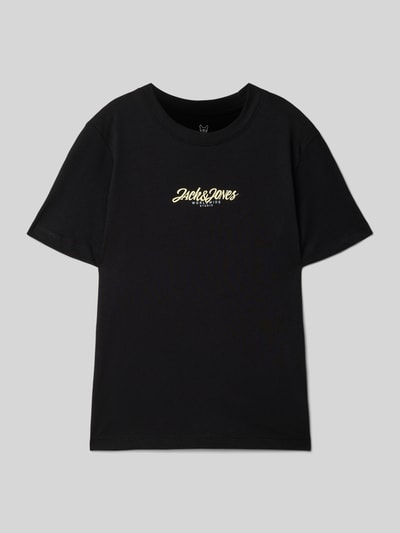 Jack & Jones T-Shirt mit Label-Print Modell 'TAVIRA' Black 1