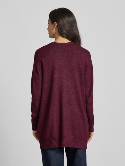 Christian Berg Woman Strickjacke mit offener Vorderseite Kirsche Melange 5