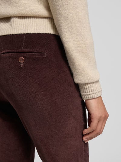 Weekend Max Mara High waist coduroy broek, model 'MARRUCA' Bordeaux - 3