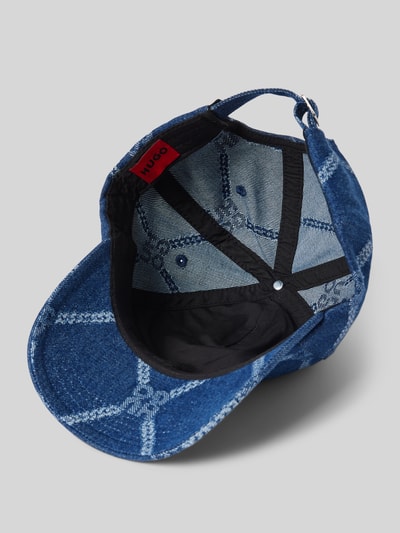 HUGO Basecap mit Label-Print Modell 'Ally' Blau 2