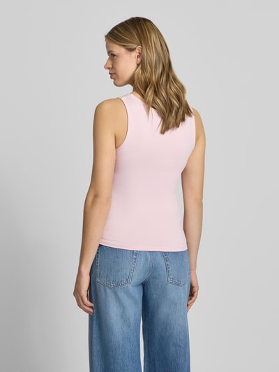 PIECES slim fit tank top met u-hals model 'LULA' Roze - 5
