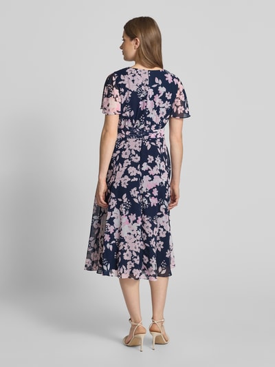 Christian Berg Cocktail Cocktailkleid in Wickel-Optik Dunkelblau 5